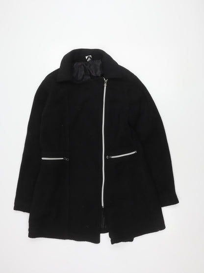 Womens UK Size 10 La Redoute Black Full Zip