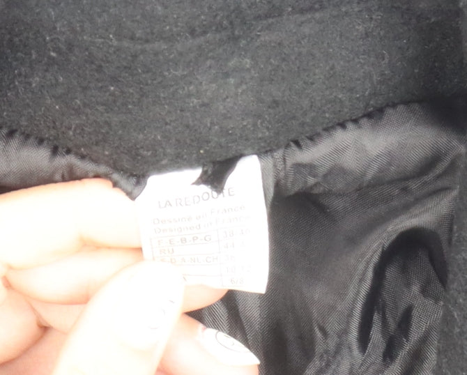 Womens UK Size 10 La Redoute Black Full Zip