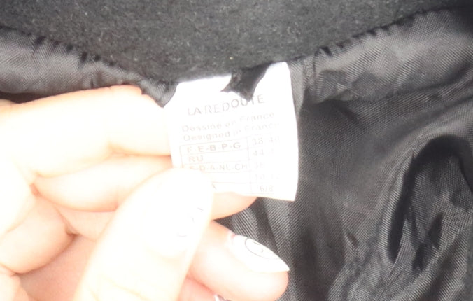 Womens UK Size 10 La Redoute Black Full Zip
