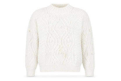 Womens UK Size 8 Lipsy White Pullover Jumper