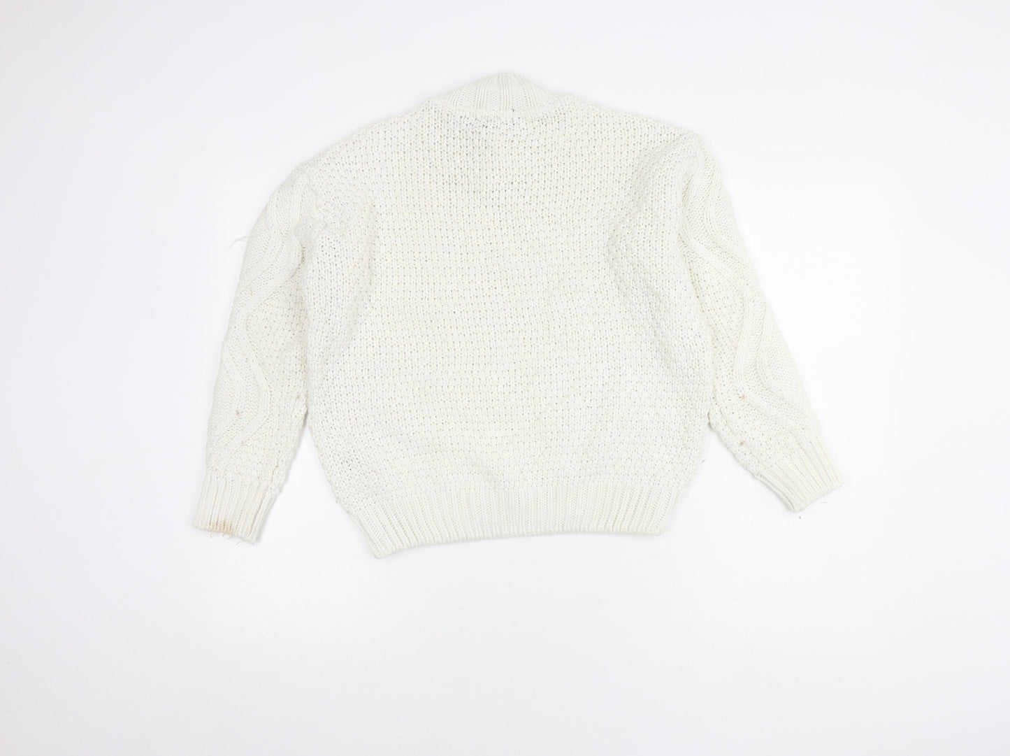 Womens UK Size 8 Lipsy White Pullover Jumper