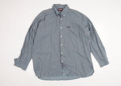Kickers Men's XL Blue Button-Up Shirt
