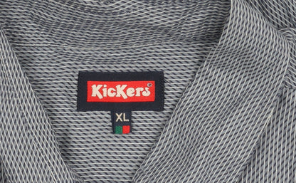 Kickers Men's XL Blue Button-Up Shirt