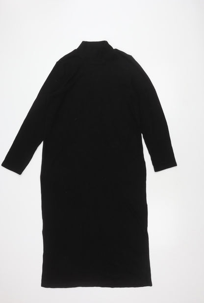 Marks and Spencer Women's Black Dress 12 High Neck