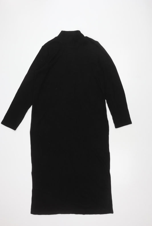 Marks and Spencer Women's Black Dress 12 High Neck