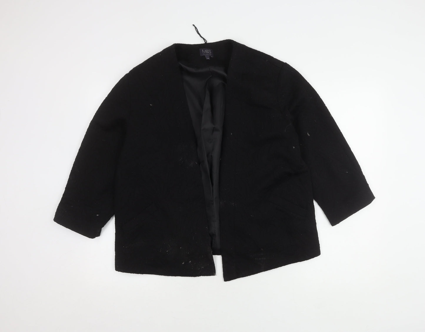 Marks and Spencer Women's Black Blazer Size 14