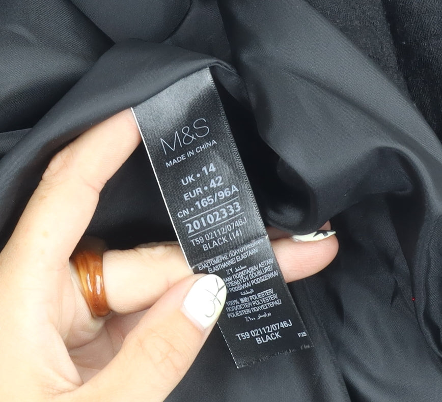 Marks and Spencer Women's Black Blazer Size 14