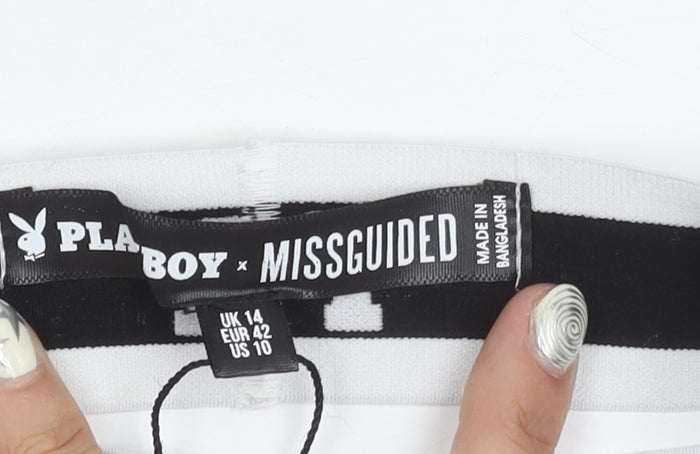 Missguided Women's Black Bralette, Size 14, Non-Wired