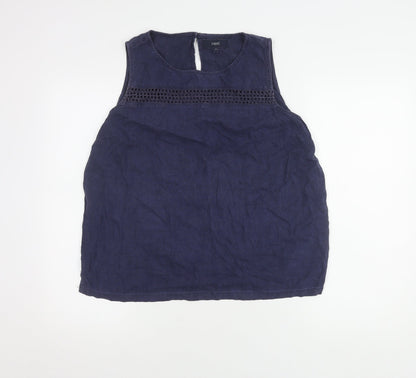 Womens UK Size 16 NEXT Blue Basic Tank