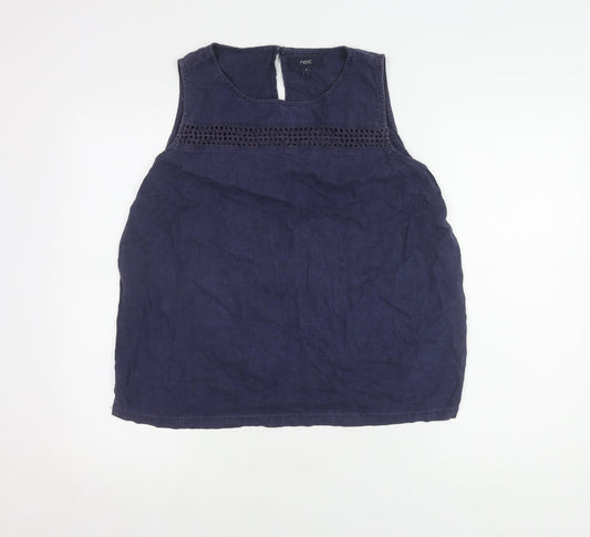 Womens UK Size 16 NEXT Blue Basic Tank
