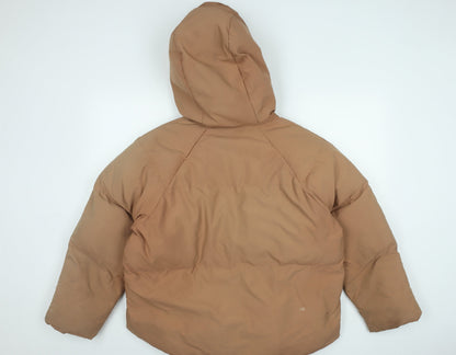 Womens UK Size 10 Missguided Beige Puffer Jacket