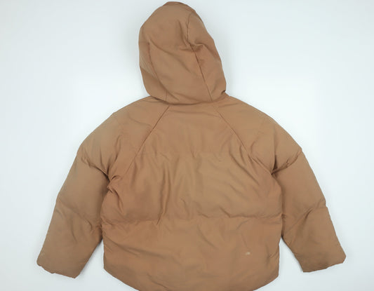 Missguided Women's Beige Puffer Jacket Size 10