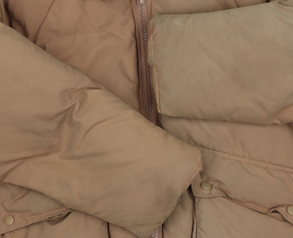 Womens UK Size 10 Missguided Beige Puffer Jacket