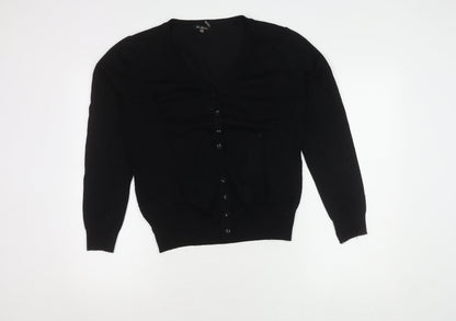 Vila Milano Women's Black Cardigan L V-Neck Casual