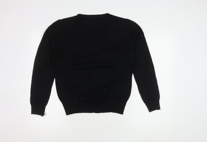 Vila Milano Women's Black Cardigan L V-Neck Casual