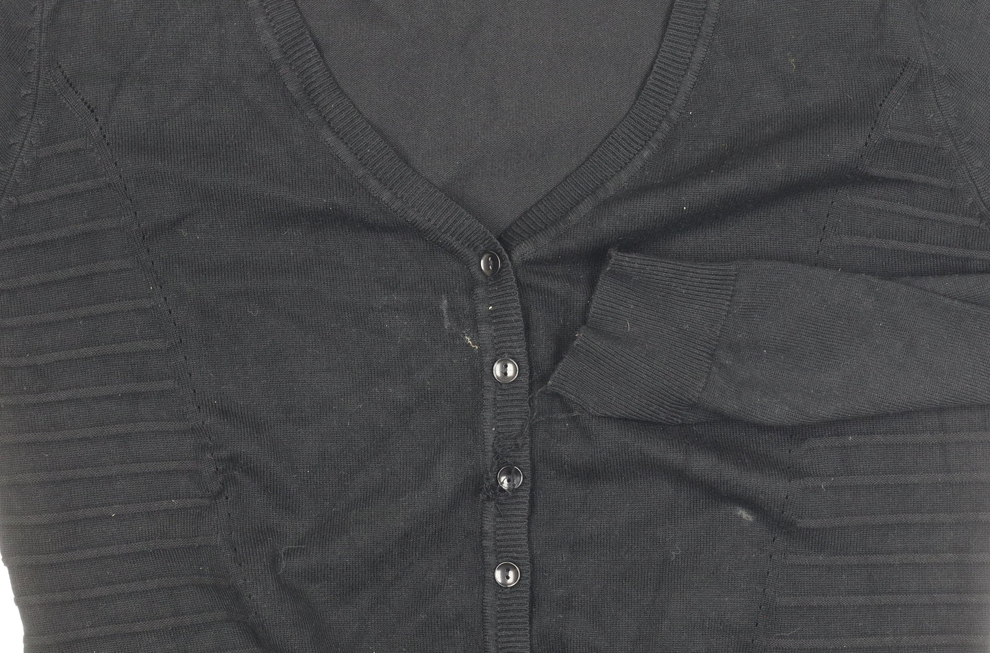 Vila Milano Women's Black Cardigan L V-Neck Casual