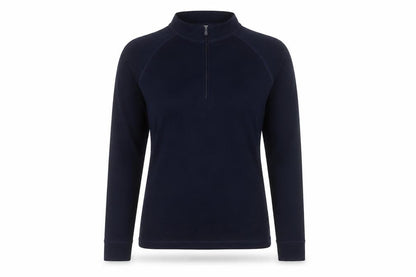 Womens UK Size 10 Mountain Warehouse Blue Henley Sweatshirt