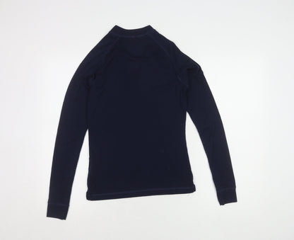 Womens UK Size 10 Mountain Warehouse Blue Henley Sweatshirt