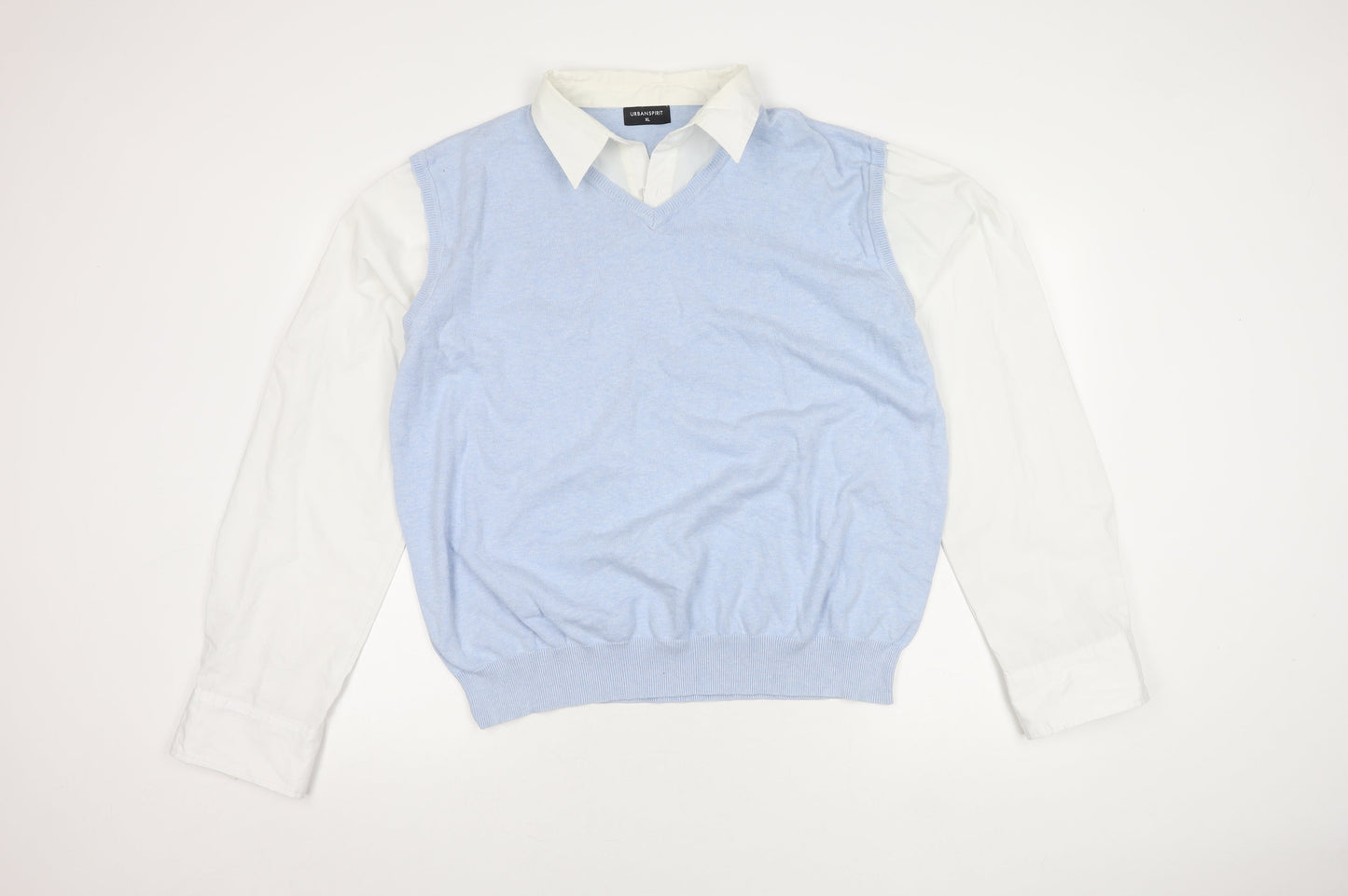 Urban Spirit Women's Blue Button-Up Shirt - XL
