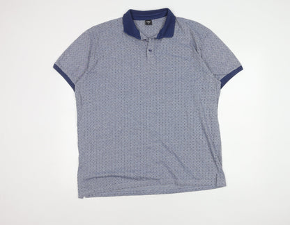 Cotton Traders Men's XL Blue Polo Short Sleeve Casual