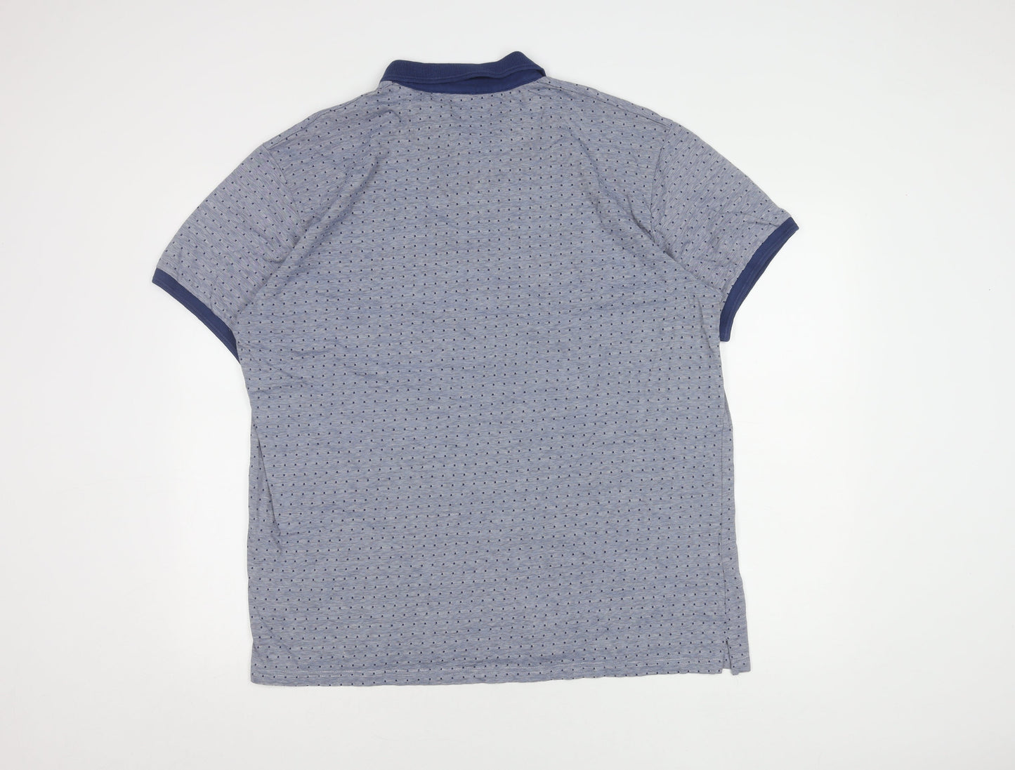 Cotton Traders Men's XL Blue Polo Short Sleeve Casual