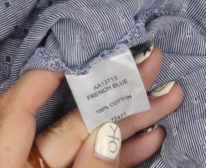 Cotton Traders Men's XL Blue Polo Short Sleeve Casual