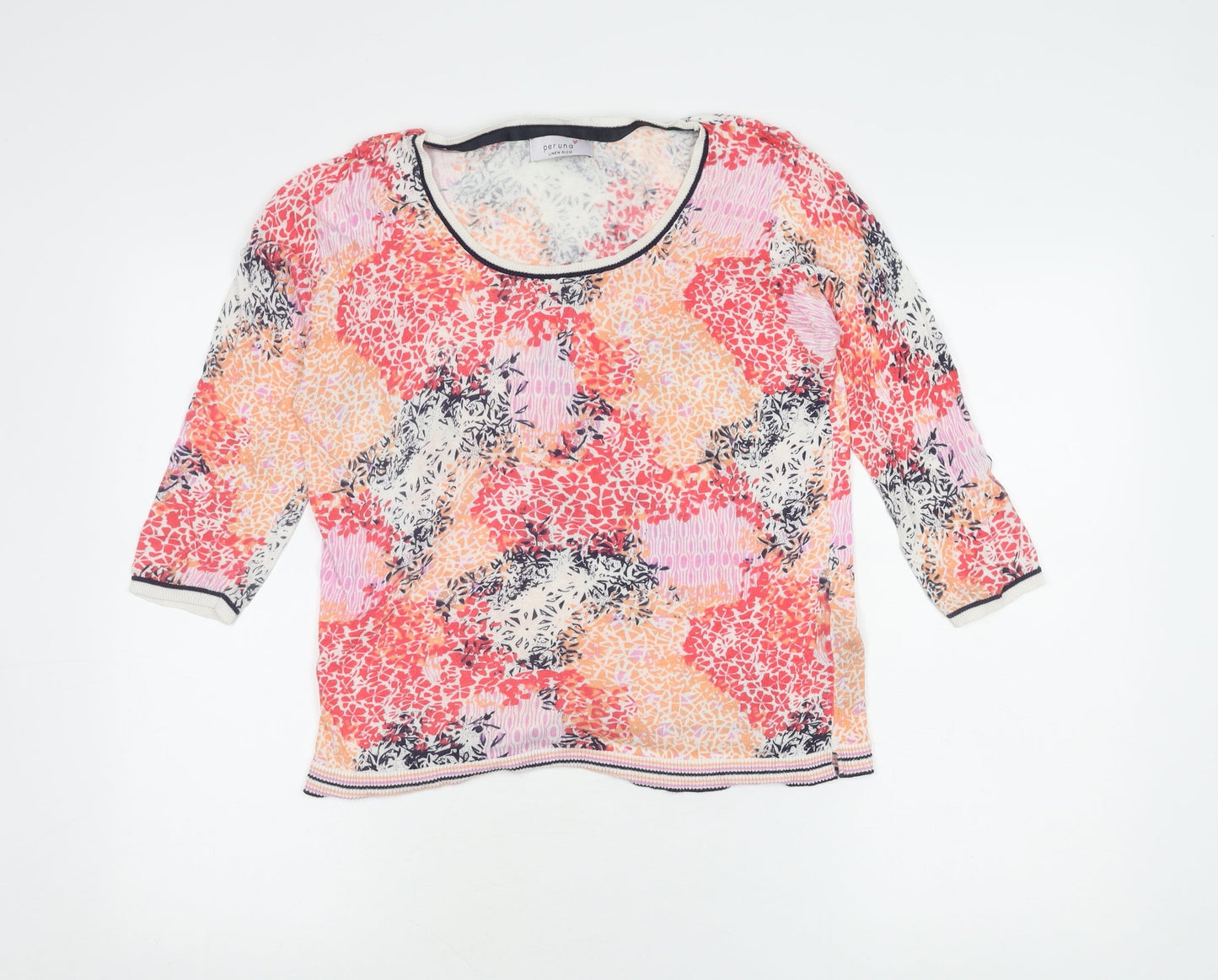 Womens UK Size 12 Marks and Spencer Multicoloured Basic T-Shirt