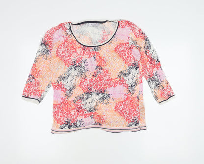 Womens UK Size 12 Marks and Spencer Multicoloured Basic T-Shirt