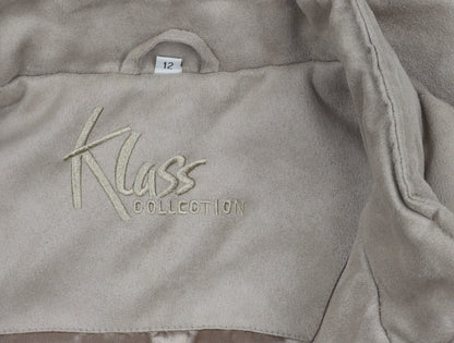 Womens UK Size 12 Klass Collection Beige Basic Jacket