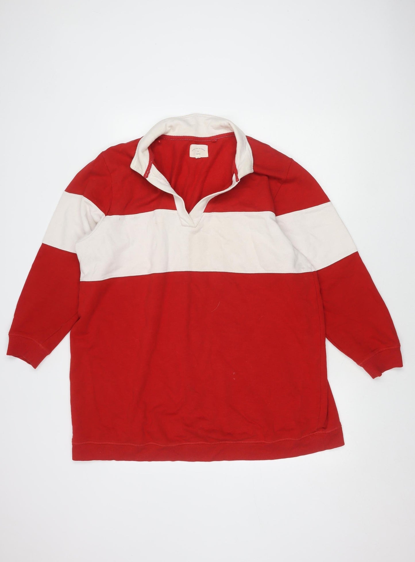 Womens UK Size 20 NEXT Red Henley Sweatshirt