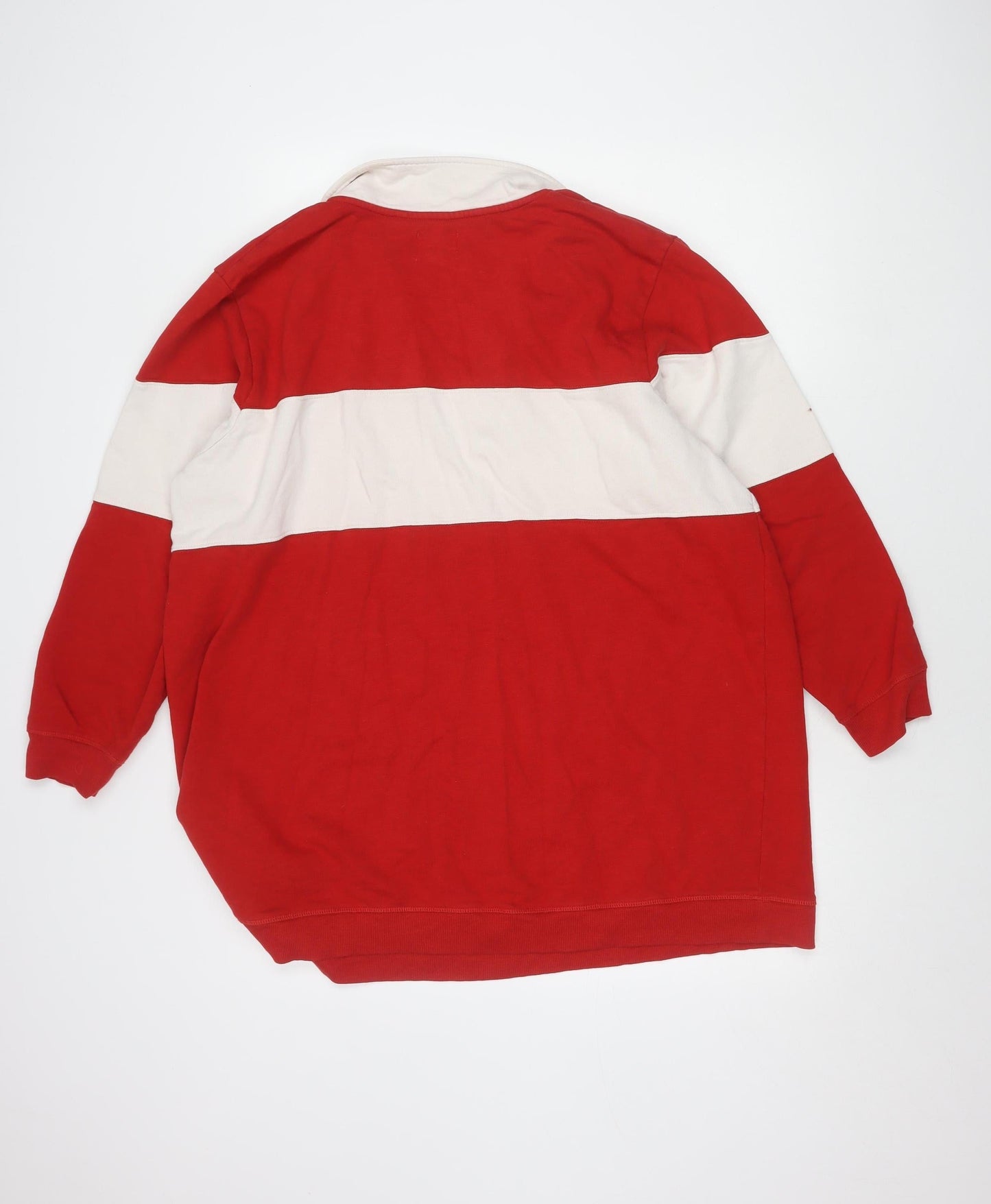 Womens UK Size 20 NEXT Red Henley Sweatshirt