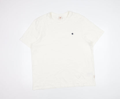 SoulCal & Co Men’s 2XL White Cotton Crew Neck T-Shirt