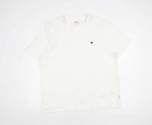 SoulCal & Co Men’s 2XL White Cotton Crew Neck T-Shirt