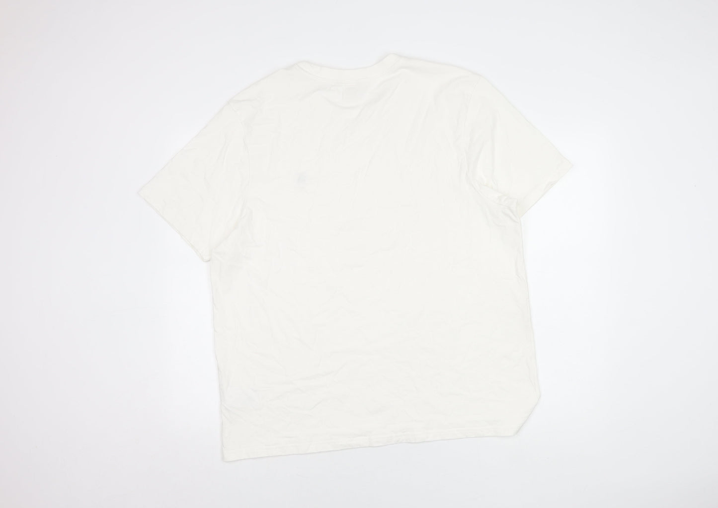 SoulCal & Co Men’s 2XL White Cotton Crew Neck T-Shirt