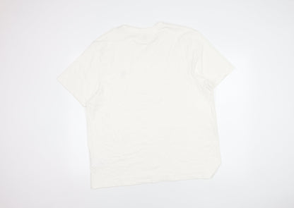 SoulCal & Co Men’s 2XL White Cotton Crew Neck T-Shirt