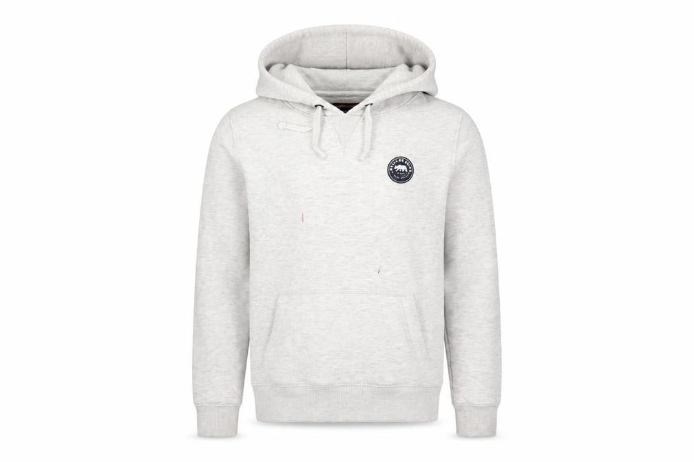 Front view of SoulCal unisex grey pullover hoodie s