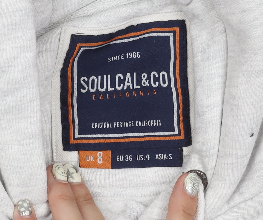 SoulCal&Co Unisex Grey Pullover Hoodie S