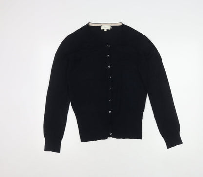 Womens UK Size S Linea Black Cardigan Jumper
