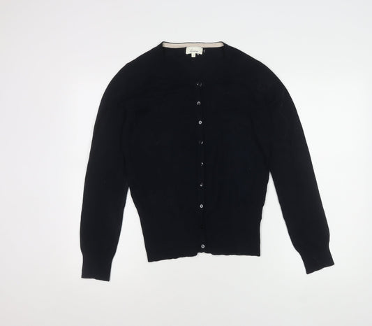 Womens UK Size S Linea Black Cardigan Jumper