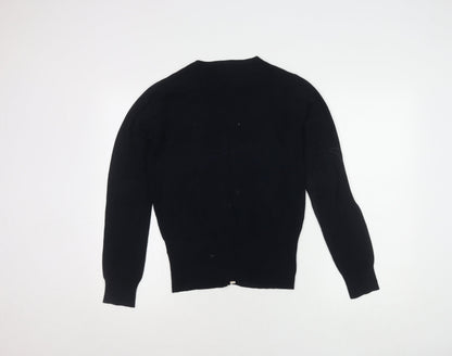 Womens UK Size S Linea Black Cardigan Jumper