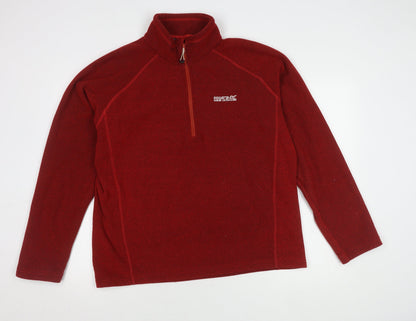 Mens UK Size XL Regatta Red Henley Sweatshirt