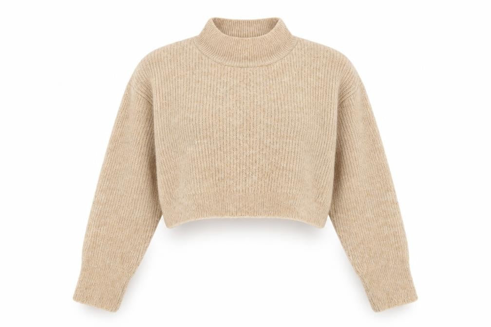 Womens UK Size M Topshop Beige Pullover Jumper