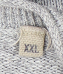 Mantaray Men's Grey V-Neck Cotton Pullover 2XL