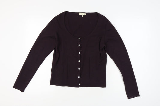 Laura Ashley Women's Purple Cardigan Size 16