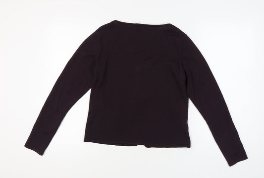 Laura Ashley Women's Purple Cardigan Size 16