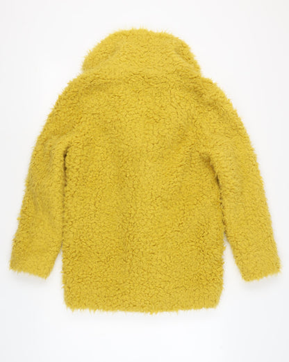 Womens UK Size 10 Topshop Yellow Overcoat
