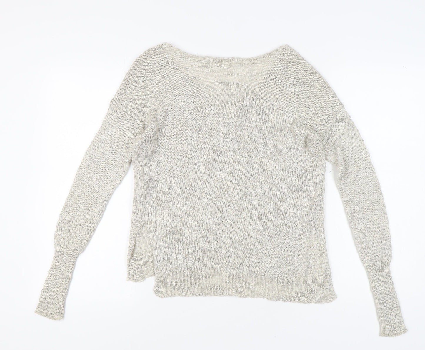 Womens UK Size XS Hollister Grey Pullover Jumper