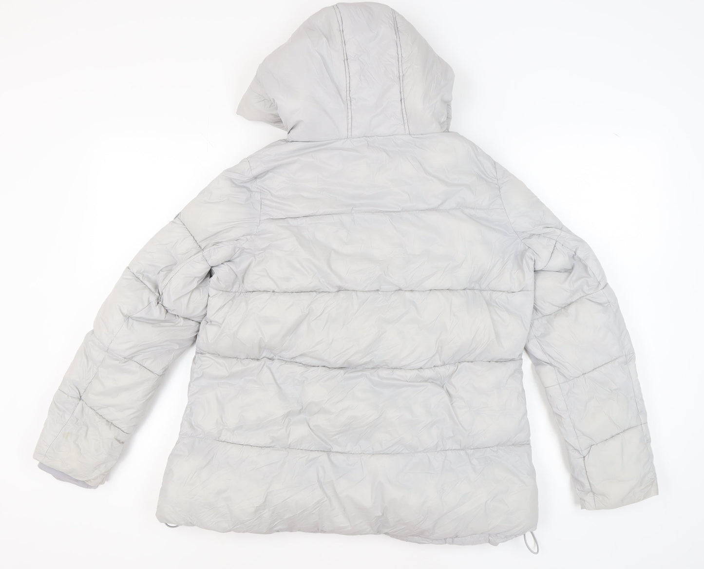 French Connection Women's Grey Puffer Jacket M