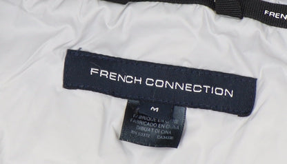 French Connection Women's Grey Puffer Jacket M