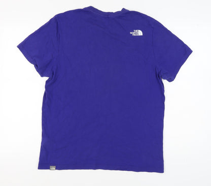 The North Face Men's Blue Logo T-Shirt Size L